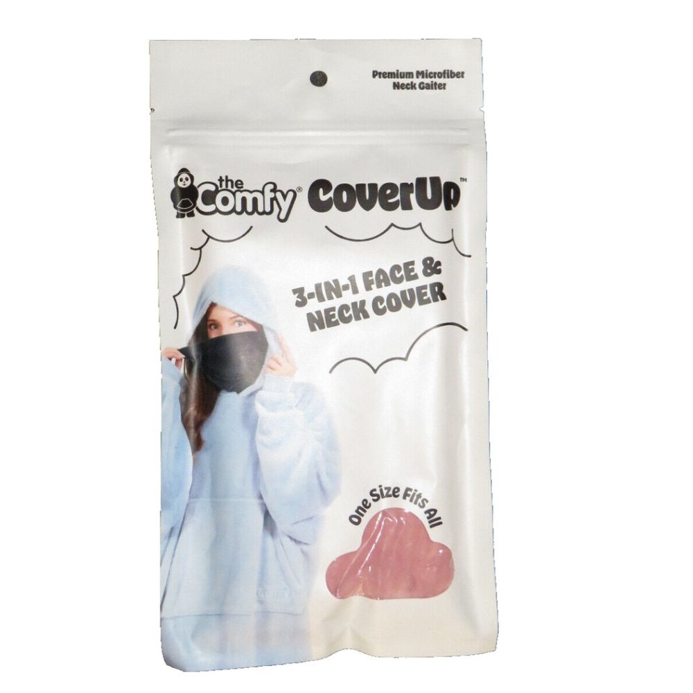 The Comfy Coverup 3 In 1 Face & Neck Cover Gaiter Scarf Headband Blush